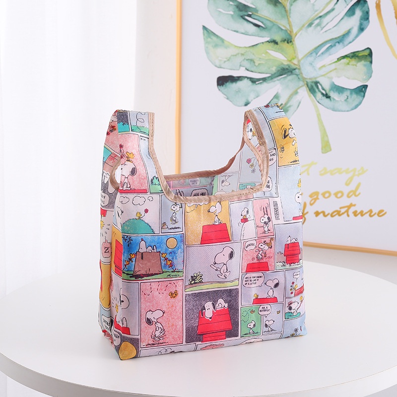 Cartoon Eco-Friendly Shopping Bag Waterproof Foldable Simple Portable Mini